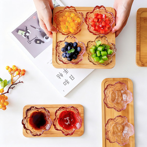 Plato de <span class=keywords><strong>Vidrio</strong></span> de Diseño Único y Colorido para Especias y Condimentos para Restaurante - Product Image 2