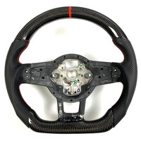 Pour Volkswagen Golf GTI MK7 Tiguan CC 2015 2016 2017 2018 2019 2020 2021 Volant en fibre de carbone avec affichage LED personnalisé