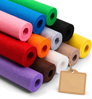 Rouleau de tissu non tissé en feutre spunbond coloré, écologique, imperméable, respirant et résistant à l'abrasion, 100 % polyester, 110 GSM, en feuilles