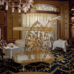 Italiaanse Luxe Eetkar Middeleeuws Design Kunst Licht Goud Voor Hotels Familiebanketten Woonkamer Keuken Hotel <span class=keywords><strong>Trolley</strong></span> - Product Image 5