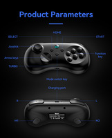Manette de jeu mobile Y04 pour Switch, PS4, avec joystick à effet Hall, compatible tablettes PC, téléphones iOS et Android