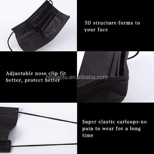 Xiaotu المتاح 3 طبقات واقية قماش Meltblown الكبار قناع أزرق أبيض الوجه للرجال النساء المواد الاستهلاكية واقية من الغبار - Product Image 3