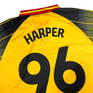 Maillot de football personnalisé style streetwear à col polo, logo imprimé, séchage rapide, respirant, coupe oversize, uniforme de sport pour jeunes - Product Image 3