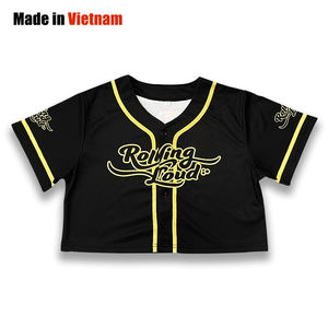 Maillot de baseball court personnalisé pour femmes Maillot de baseball hip-hop personnalisé à la mode - Product Image 1