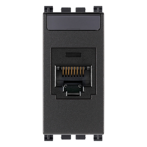 Panduit Cat5e Utp Rj45 <b>Socket</b> Gray 6 In Length 2.8 In Width 5.3 In Height <b>Plugs</b> <b>Sockets</b> - Product Image 1