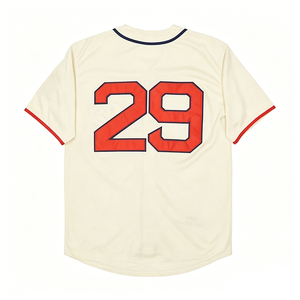 Jersey Baseball Jahitan Gaya Vintage Pria 7 Kenny Lofton 9 Carlos Baerga 19 Bob Feller 24 Andrew Miller 29 Travis Fryman S-3XL - Product Image 6