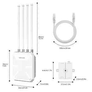 Répéteur <span class=keywords><strong>WiFi</strong></span> longue portée Wavlink <span class=keywords><strong>Wifi</strong></span> 7 BE5100, étanche IP67, amplificateur <span class=keywords><strong>WiFi</strong></span> extérieur, <span class=keywords><strong>PoE</strong></span>, répéteurs <span class=keywords><strong>WiFi</strong></span> maillés pour utilisation en extérieur - Product Image 2