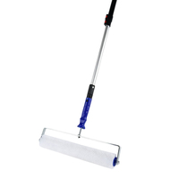 Rouleau à picots en époxy de 18 pouces pour peinture de sol auto-nivelante, kit de rouleau à picots avec tige télescopique détachable