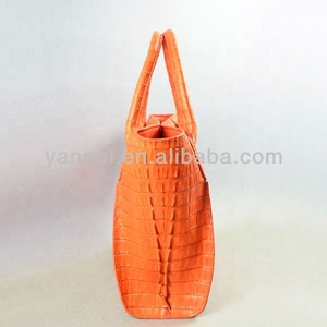 Túi xách nữ da cá sấu màu cam sang trọng, da thật, ví nữ, túi thời trang da kỳ lạ, túi xách nữ hàng hiệu, túi Quảng Châu - Product Image 4