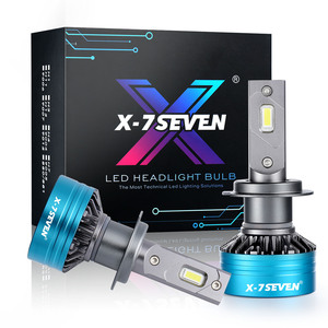 X-7SEVEN ad alta potenza Lumen 140W 28000LM 12V 24V auto lampadine a Led H7 Led Canbus errore libero <span class=keywords><strong>Decoder</strong></span> anabbagliante Led H4 fari a Led - Product Image 1