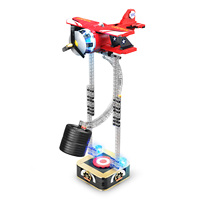 Juego de Bloques de Construcción de Avión Kaiyu, Juguete de Descompresión, Modelo STEM, Plástico ABS, para Niños de 5 a 7 Años, Decoración de Escritorio, Personalizable