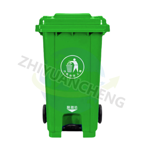 Vendita calda di rifiuti esterni da <span class=keywords><strong>120</strong></span> <span class=keywords><strong>litri</strong></span> con struttura in piedi grande contenitore di plastica con coperchio prezzo di fabbrica - Product Image 6