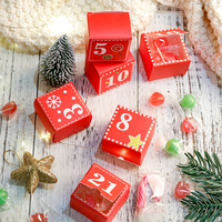 BespritGift 24 jours calendrier de l'avent des bonbons personnalisé guimauve gelée de bonbons durs ensemble de nourriture comestible créatif pour les cadeaux de Noël