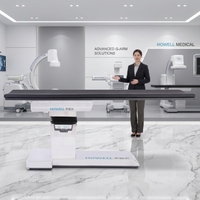 Table de radiologie interventionnelle HE-608-S, 350 kg, électro-hydraulique avec joystick et panneau de commande de secours, table d'imagerie chirurgicale