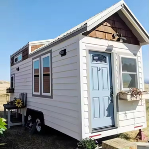 Mini <span class=keywords><strong>Casa</strong></span> Mobile Prefabbricata in Acciaio Pieghevole, Rimorchio Portatile per Uso Esterno - Product Image 3