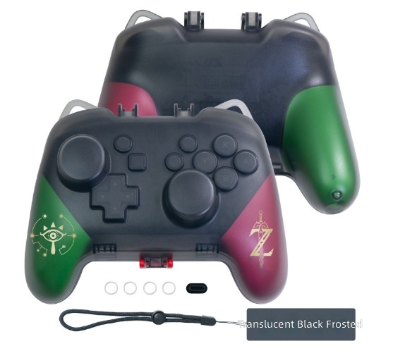 เคสจับสำหรับ Switch Pro แบบเฉพาะ สีดำโปร่งใส สไตล์ Zelda