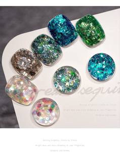 ZHONGLI <span class=keywords><strong>2022</strong></span> Esmalte de Uñas de Gel UV con Lentejuelas Grandes de Color Mágico Estilo Instagram, 5g - Product Image 5