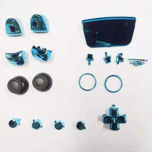 Parts Full Set Button for Ps5 Controller Glossy Plating Button for Ps5 Controller Game Accessories