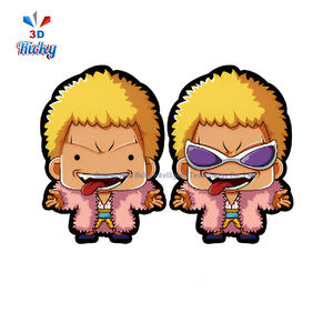 Ricky série aventure nautique décalcomanies en plastique PET <span class=keywords><strong>Voyage</strong></span> 3D autocollants gonflés avec Jolly Roger Designs chapeau de paille de Style dessin animé - Product Image 3