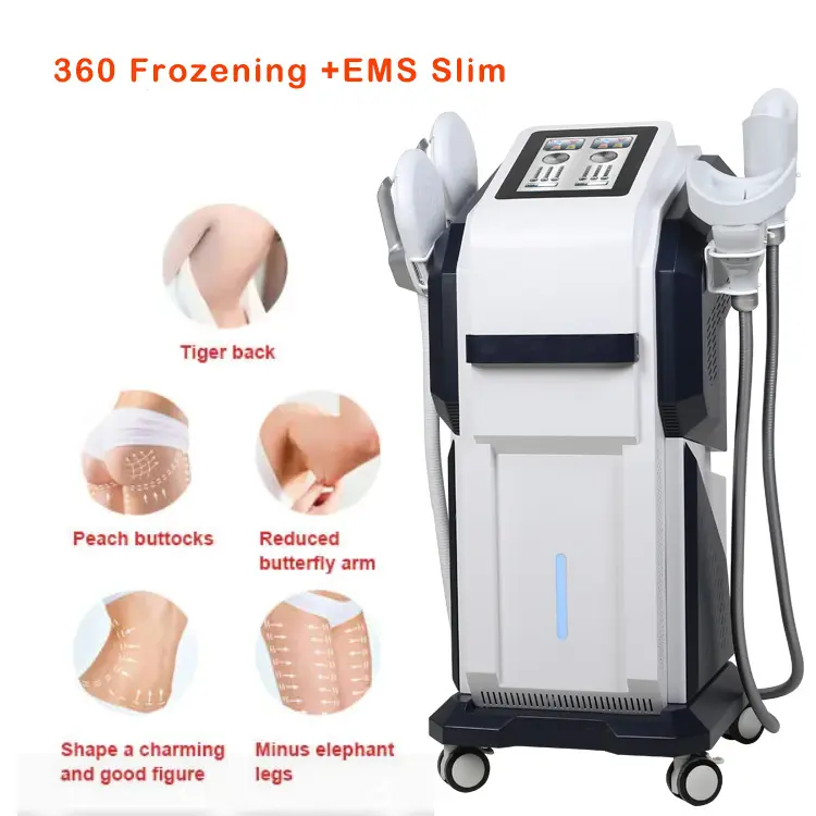 Neueste 2 IN 1 Cryo EMS Kryo-Gefrier maschine Körpers chlankheits maschine Kryo-Lipolyse