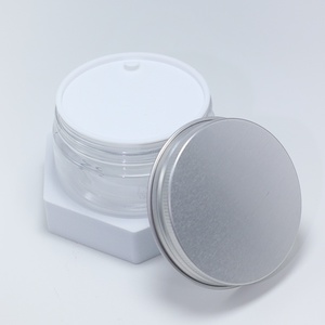 Wholesale 8oz <b>Plastic</b> Cosmetic Cream Scrub <b>Jars</b> 250g White Cap Empty <b>Jars</b> with Lids for Body Scrub - Product Image 4