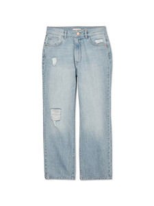 Mode Bonne Qualité Taille Haute Droite En Détresse Culture Jeans - Product Image 6