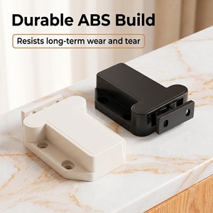 Black Push <b>Lock</b> Mechanism 48mm Length <b>Cabinet</b> Drawer Latch Easy Installation Door Catches - Product Image 3