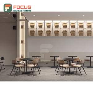 Freestanding Cafe Service Counter Glass Display Shelf Bakery Service Area Storefront Service Counter - Product Image 3