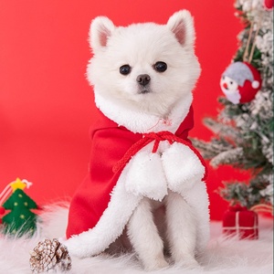 Capa con Capucha Navideña para Mascotas, Abrigo Festivo Cálido para Perros Pequeños y Medianos, Gatos, Disfraz para Fiesta de Navidad, Suave y Ligero - Product Image 2