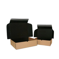 Boîtes postales personnalisées en carton ondulé avec doublure en mousse, emballage de style dossier avec pelliculage brillant et revêtement UV