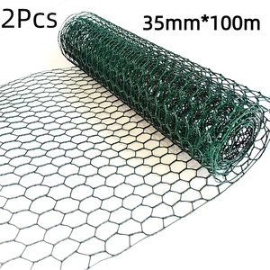 Grillage hexagonal en fil de fer de 0,35 m x 1 m <span class=keywords><strong>pour</strong></span> clôture de jardin, <span class=keywords><strong>volière</strong></span>, cage à animaux, bricolage - Product Image 4
