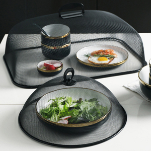 <span class=keywords><strong>Couvre</strong></span>-<span class=keywords><strong>plat</strong></span> en maille de 47 cm, rond, carré, rectangulaire, pour la cuisine, en fer, en métal, pour protéger les aliments - Product Image 3