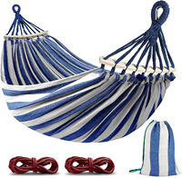 Vente en gros de hamac de camping portable avec balançoire double suspendue pour lit d'extérieur en toile