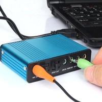 Nuevo Yangtse CJY490 USB 7.1 5.1 Externo con Óptico S/PDIF |   Interfaz de Audio para Juegos de PC y Laptop con Sonido Envolvente de 6 Canales