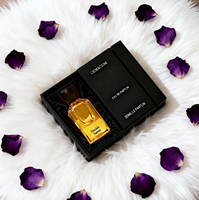 Nouvel Arrivage – Flacon de Parfum Vide Carré Marron Luxe Unique en Verre Ambré Transparent Noir 30ml 50ml avec Bouchon Doré à Vis et Vaporisateur