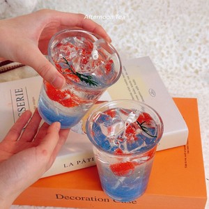 LANJO Bougie artisanale en forme de poisson rouge dans un bocal, créative, écologique, en cire de gel, parfumée, avec étiquette personnalisée, à combustion lente - Product Image 1