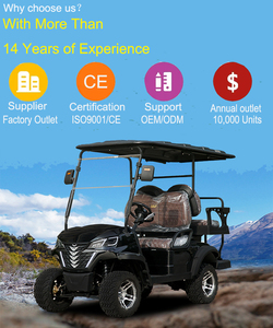 Carros de garantía de Comercio de club de 4 asientos, carrito de golf de buggy legal de carretera eléctrica de 2 asientos - Product Image 4