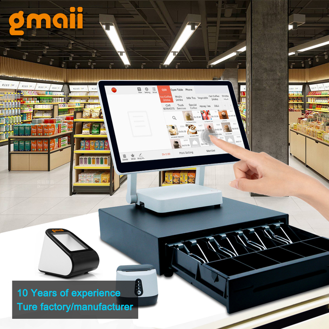 Manufacturer Android Pos System Terminal GMAII Custom Usb Retail Stand Vfd Pos Pole Customer Display for Cash Register