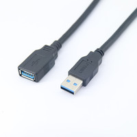 3FT 1m USB 3.0 Verlängerungskabel USB3.0 AM zu USB3.0 AF M/F Verlängerungskabel für Datenübertragung und Synchronisation