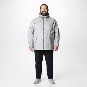 Manufacturer Custom Men's Full Zip <b>Canvas</b> Pullover Hoodie Jacket Solid Color Streetwear Outdoor Windbreaker Winter Jacket - Product Image 1