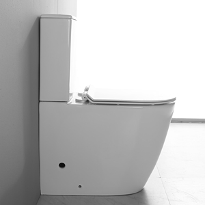 ชุดโถสุขภัณฑ์แบบสองชิ้น ดีไซน์ยุโรปสมัยใหม่ ระบบ Dual-Flush พร้อมมาตรฐาน Watermark ของออสเตรเลีย แบบไร้ขอบ ระบบ Washdown ใช้ได้ทั้งแบบ P-Trap และ S-Trap เหมาะสำหรับโรงแรม - Product Image 3