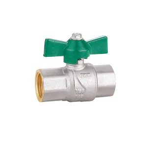 VALOGIN Price List 1/4 - 1 inch DVGW Approved Butterfly Handle 2 Brass Ball Valve