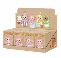 Nouvelle sortie, 100% original, 8 pièces/ensemble, série Teletubbies Afternoon Tea Diary, boîte mystère, adorables poupées en PVC, échelle 1/12, jouets de dessin animé