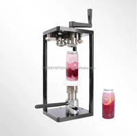 Machine manuelle de cachetage de boîte d'animal familier de nouvelle conception 200ml à 650ml scellant d'emballage de tasse de boisson à la maison et commerciale