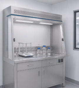 Porte battante verticale minimaliste en acier inoxydable pour salle blanche, double battant, sanitaire, avec panneau en verre trempé, anti-poussière pour atelier - Product Image 5