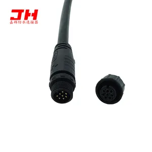 M12 M15 M16 M20 Molded IP67 IP68 waterproof connector M12 2 3 4 5 6 8 9Pin male and female waterproof connector for LED