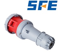 Prise industrielle aéronautique SFE CEE IP67, 3 pôles, 4 fils, 5 trous, 63A, 125A, 220-415V, connecteur de raccordement triphasé haute puissance