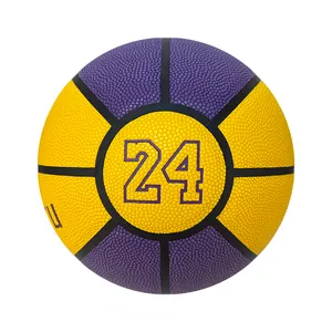 Custom Kobe Bryant 24 Indoor Outdoor Training Composite Basketball For Gift