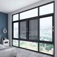 Ventanas Corredizas Horizontales de Aluminio Modernas con Rotura de Puente Térmico, Doble Acristalamiento, Aislamiento Térmico y Ahorro de Energía