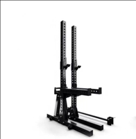 DW Sports OEM ODM Personnalisation Barre de traction pliable en acier, Rack à squats, Supports en J, Barre d'haltères réglable pour salle de sport à domicile (Couleur personnalisable, Garantie 2 ans)